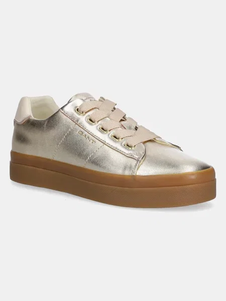 Gant sneakers din piele Avona auriu