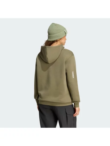 Mikina s kapucí Terrex Multi Small Logo olivový