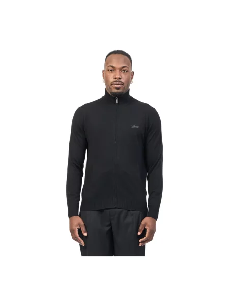 Sweter Guess z logo czarny