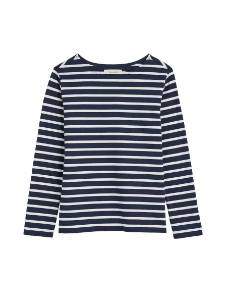 Seasalt Cornwall Tricou Sailor albastru marin alb