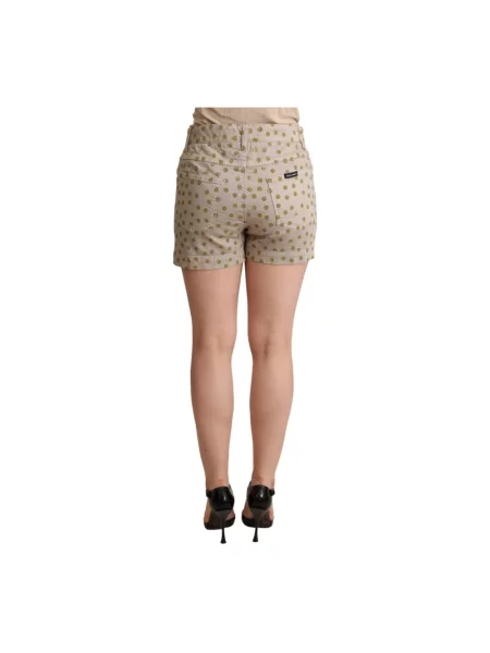 Szorty Dolce And Gabbana w grochy beżowe