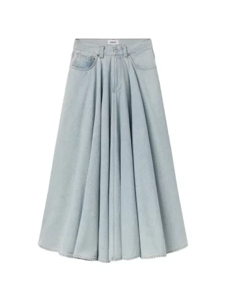 Fustă din denim Agolde albastru