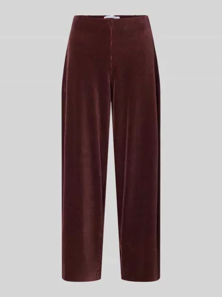 Spodnie sztruksowe o kroju tapered fit z mieszanki bawełny model SALLY' Raffaello Rossi
