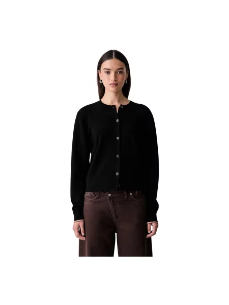 Scotch & Soda kardigan z wiskozą czarny