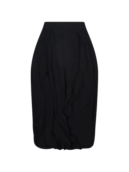 Fustă midi Junya Watanabe asimetrică drapată negru