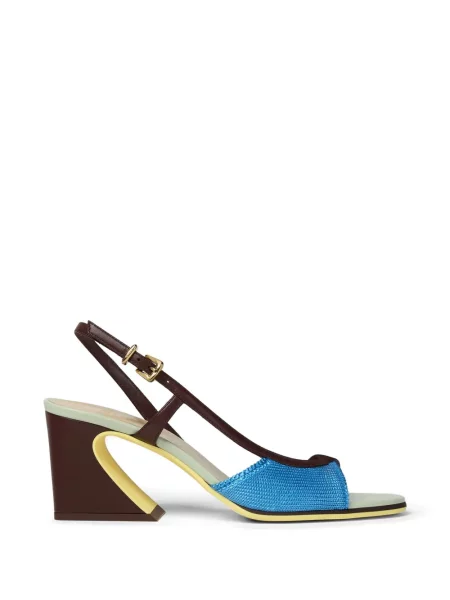 Balerini Fendi slingback albastru