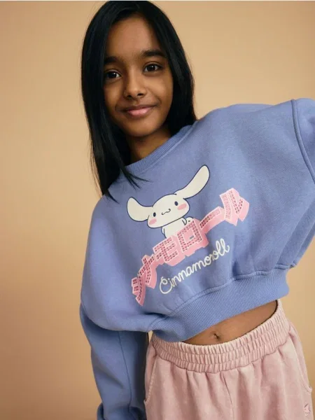 Reserved Mikina Cinnamoroll svetlomodrá