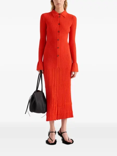 Vilnonis suknele Proenza Schouler oranžinė