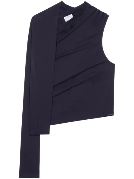 Koszulka Courreges asymetryczna czarna