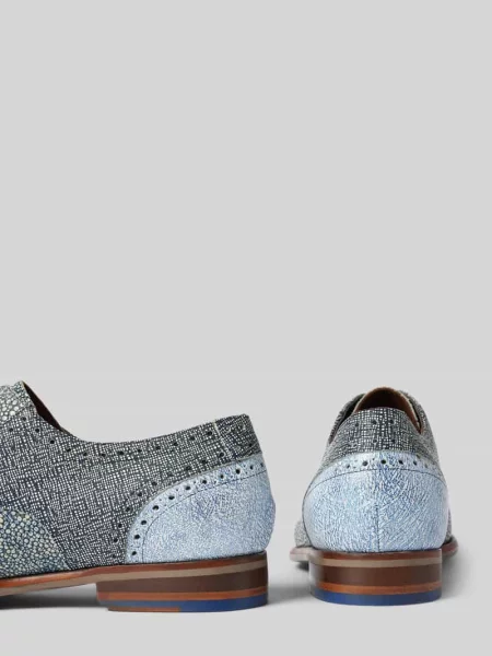 Buty derby ze sznurowaniem model ‘De Stapper’ Floris Van Bommel niebieski