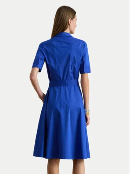Lauren Ralph Lauren Košeľové šaty FINNBARR kobaltovomodrá modrá
