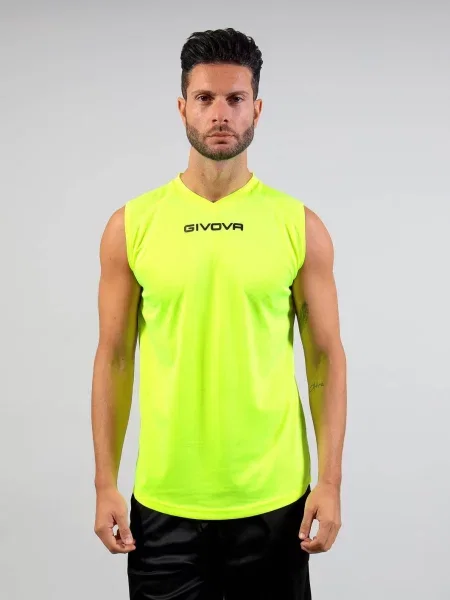 GIVOVA koszulka bezrękawnik unisex ONE L żółty