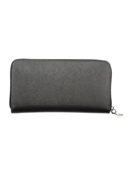 Portfel z wytłaczanym logo model PANDIA' Valentino Bags czarny