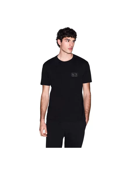 ARMANI EXCHANGE Tricou auriu negru