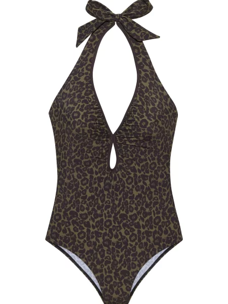 LASCANA Enodelne kopalke oliva črna