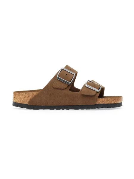 Klapki Birkenstock brązowe