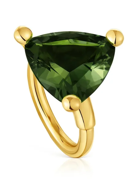 Pozlačeni prstan Tous 12 Color Lab srebrni