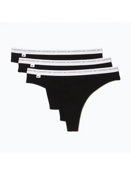 Дамски бикини Lacoste 3 чифта черни