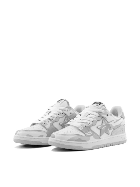 Sneakerși A Bathing Ape® cu model camuflaj alb