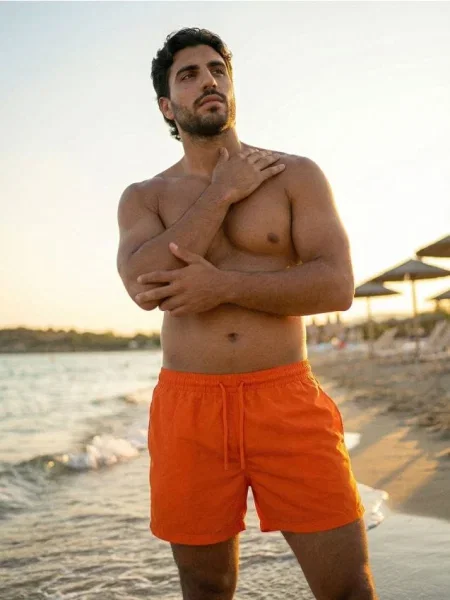 Sinsay Szorty kąpielowe pomarańczowy