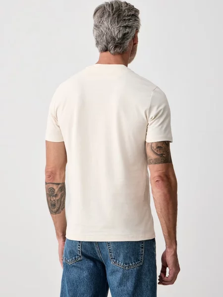 Guess T-Shirt Kremowy beżowa