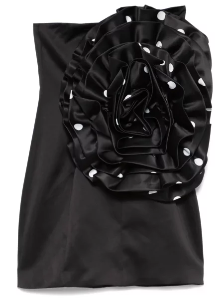 Rochie mini Rotate Birger Christensen cu model floral de costum negru