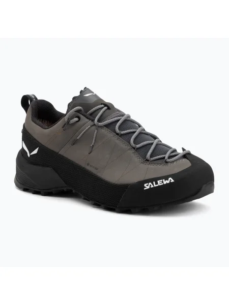 Încălțăminte de abordare pentru bărbați Salewa Wildfire Leather 2 GTX qulet shade/black negru