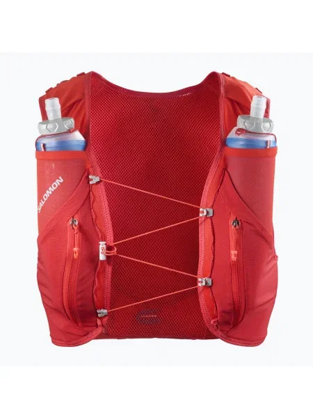 Salomon Advance Skin 12 Set жилетка за бягане flame scarlet/haude red червено