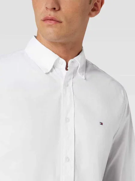 Koszula Tommy Hilfiger z długim rękawem casual biała