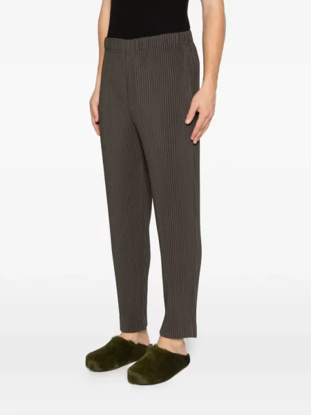 Kalhoty Homme Plissé Issey Miyake zelené