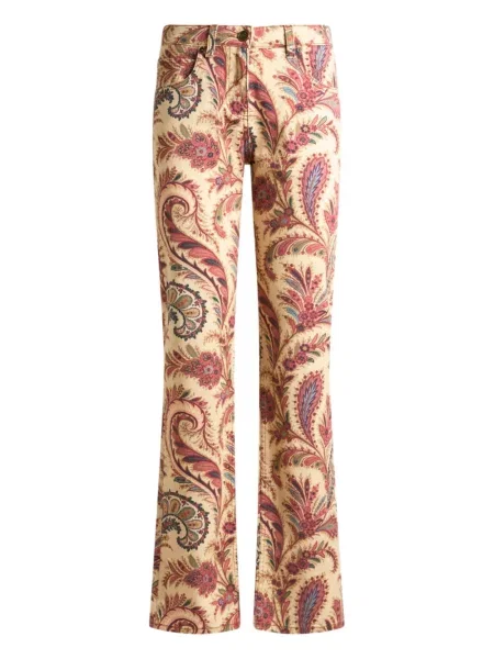 Proste jeansy Etro z nadrukiem z wzorem paisley