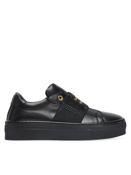 Sneakersy Elisabetta Franchi Low Cut Velcro S čierna