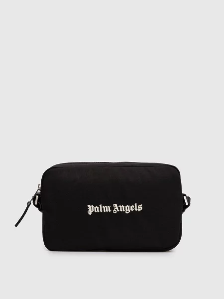 Сумка з вишивкою логотипа Palm Angels S чорна