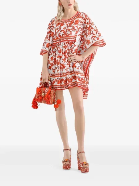 Lung rochie Dolce & Gabbana cu imagine alb