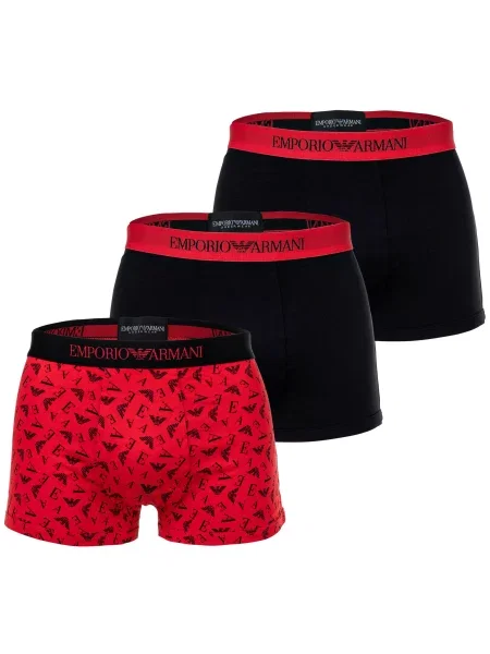 Emporio Armani Boxeri roșu negru