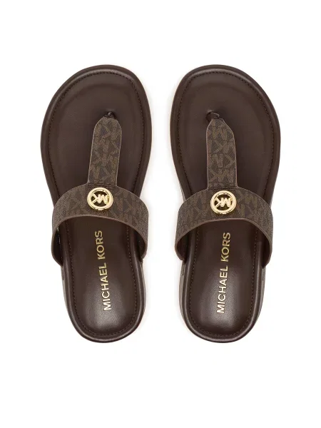 Japonke MICHAEL Michael Kors Koya Flip Flap rjava