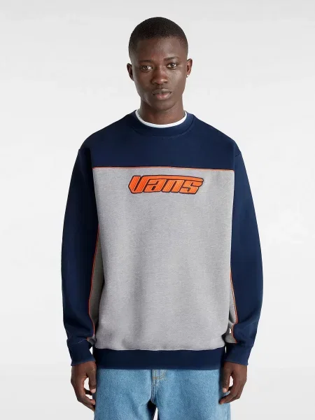 Світшот Vans Retro V Loose Crew бавовна/поліестер синій