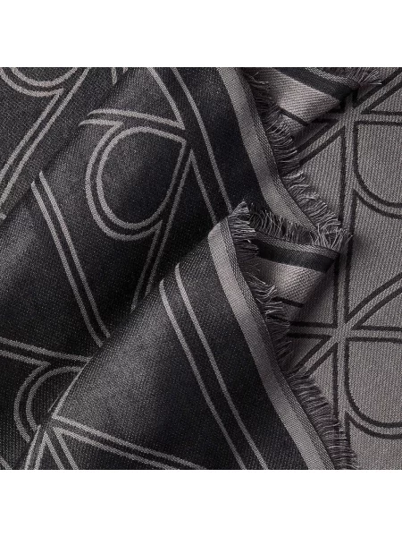 Textilní doplňky Calvin Klein Jeans Emblem Aop Contrast Lw Square Sc černé