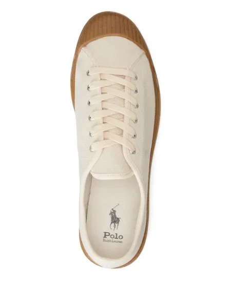 Карирана поло тениска Polo Ralph Lauren с принт поплин бяло