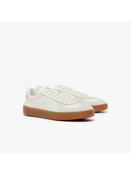 Lacoste Skórzane Sneakersy Baseshot Pro beżowy