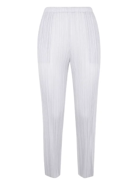 Pantaloni Pleats Please Issey Miyake plisate gri