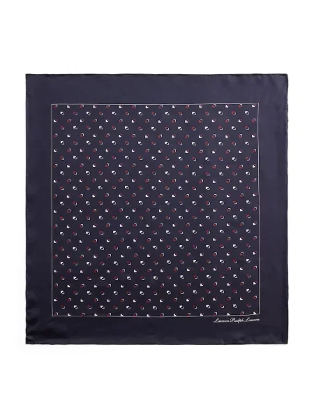 Fular Lauren Ralph Lauren de mătase alb