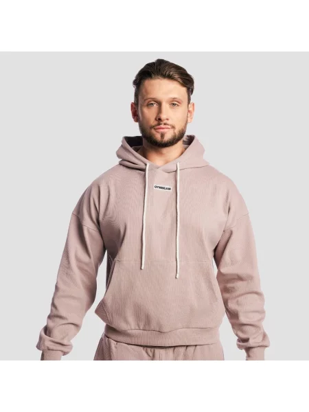 Bluza z kapturem oversize Aura beżowa