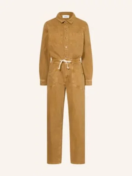 Ba&Sh Džínový Kombinéza Fyorella brown camel hnědý
