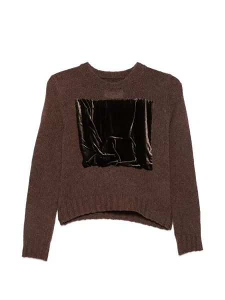 Βελούδινος πουλόβερ Maison Margiela καφέ