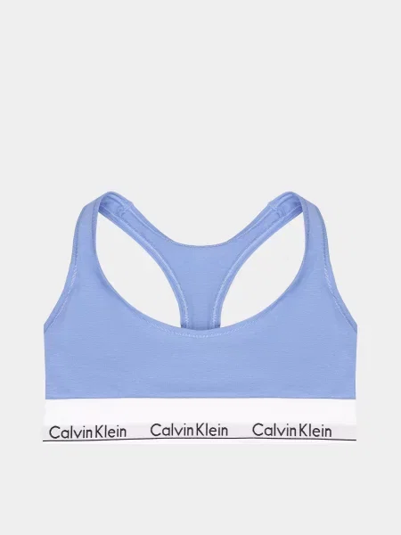 Бюстгальтер Calvin Klein Underwear сіро-синій бавовна/модал синій
