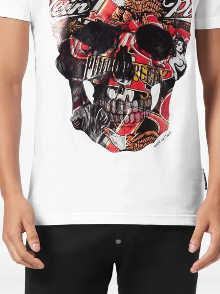 Tricou Philipp Plein alb