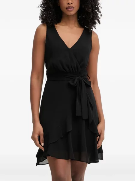 Rochie mini Morgan cu volane plic negru