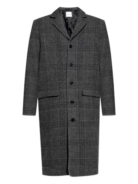 Palton Samsøe Samsøe de lână în carouri gri