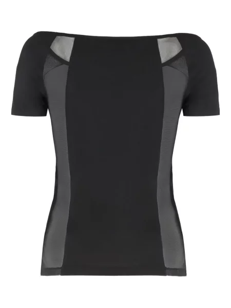 Tricou Versace Jeans Couture plasă negru